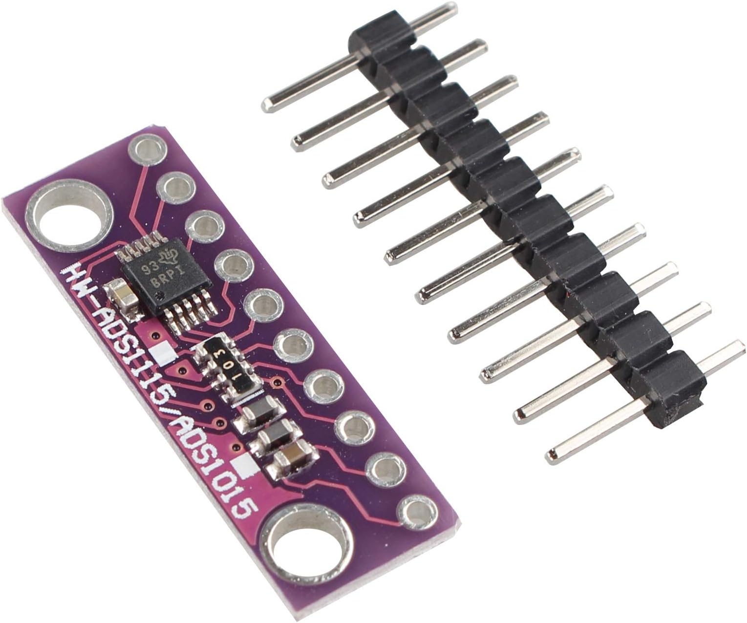 12 Bit I2C 4 CH ADS1115 / ADS1015 Module ADC Development Board Purple Compatible with Arduino