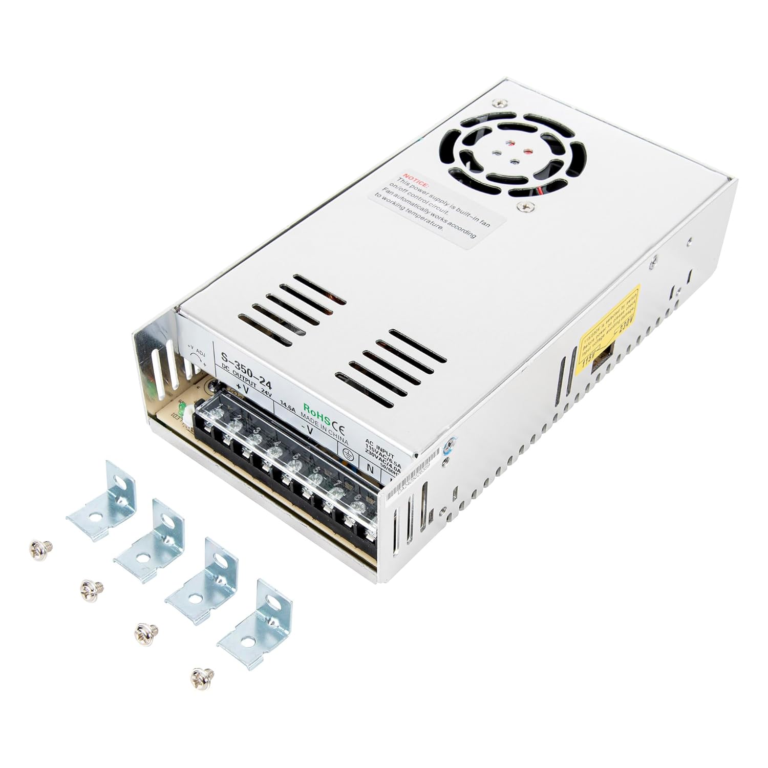 Trend 350W Power Supply Unit 24V, Replacement PSU for CNC SmartBench, Compatible with 110V–240V Input, U*WP-CNCY/057