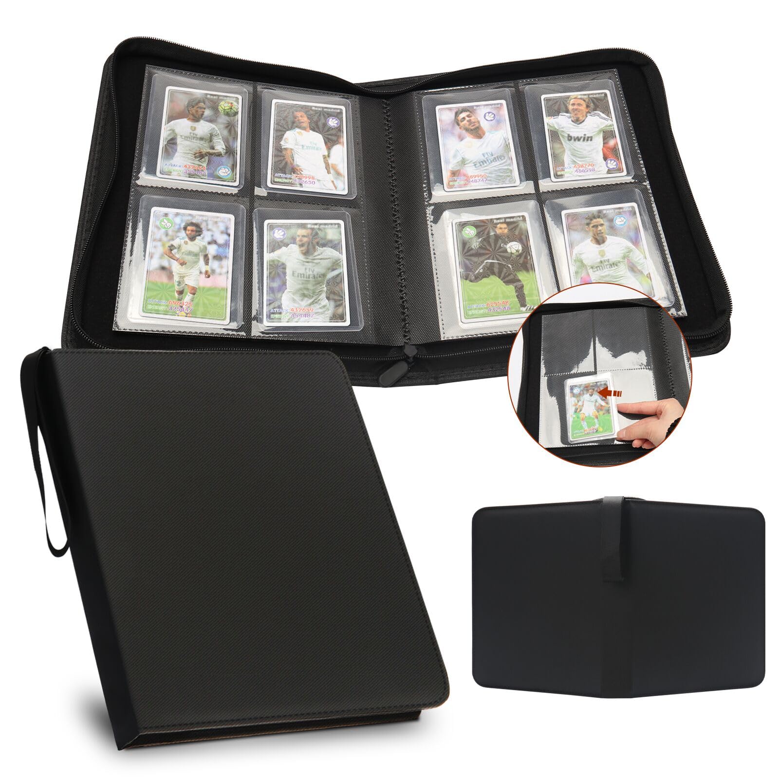 Amazon.com: Toploader Binder, HYMENEX Top Loader Card Storage