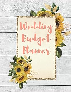 Wedding Budget Planner: Boho Style Sunflowers Budget, Timeline, Checklists.