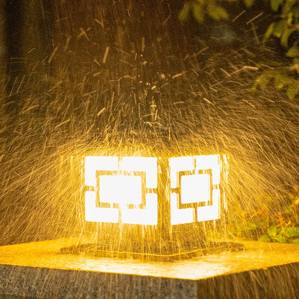 Luci da Esterno in Stile Paesaggio, con Paralume in Acrilico Impermeabile IP54, per Recinzione da Cortile, Regolabili, per Decorazioni da Giardino, Adatte a Pali.