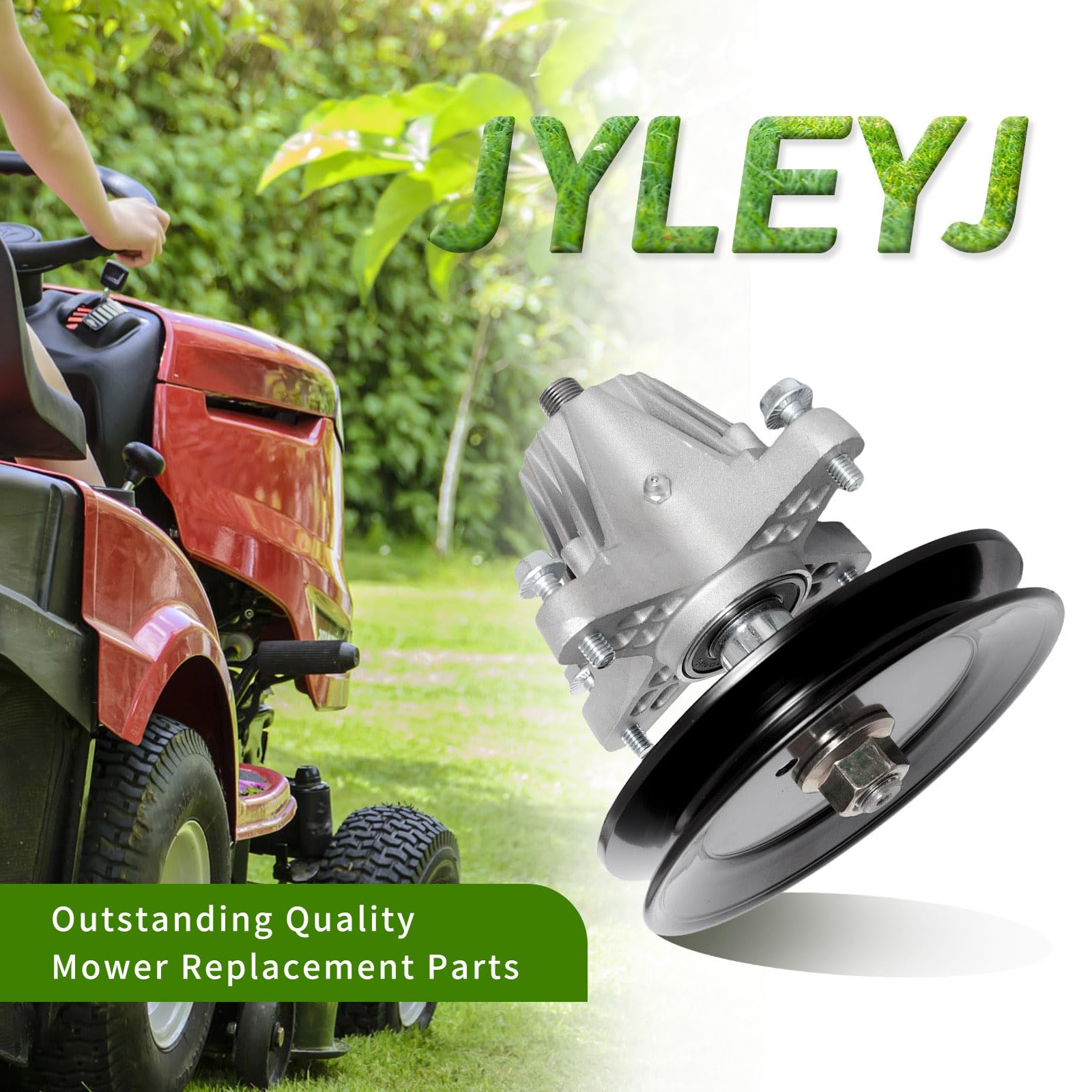 El conjunto del husillo sustituye a 618-04822 618-04822A 618-04822B 618-04889 918-04822A 918-04822B 918-04889 Oregon 82-058 apto para cubierta de cortacésped de 42 pulgadas
