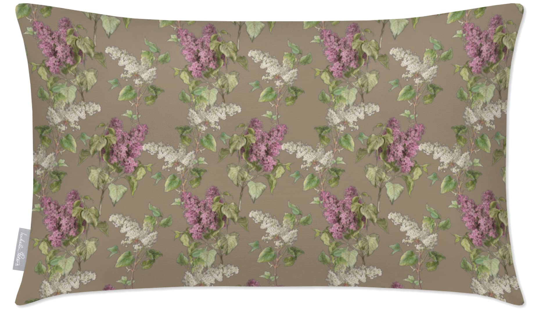 Izabela Peters Outdoor Cushions Waterproof, 50 x 30 cm, Filled Cushion, Evening Garden - Taupe, Seat Cushions
