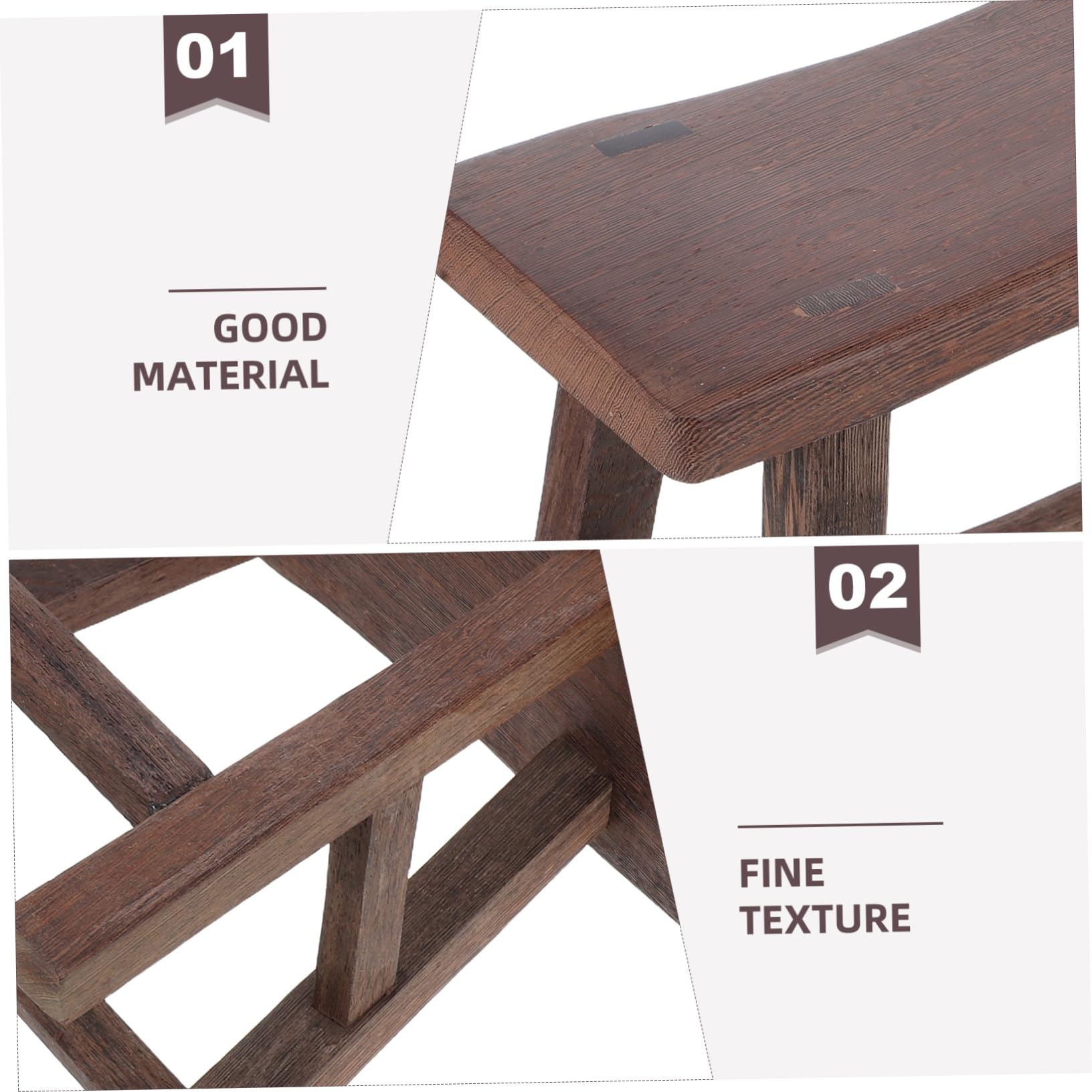 Taburete Infantil De Madera Maciza 28 Cm Taburete Pequeño para Niños Banco Multifuncional para Baño y Sala De Estar Asiento Resistente y Portátil para Niños De Cocina