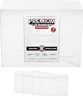 (5-Pack) Premium PET ETB Protector Case | 0.7mm Thickest Case - (5-Pack) Compatible with Elite Trainer Box