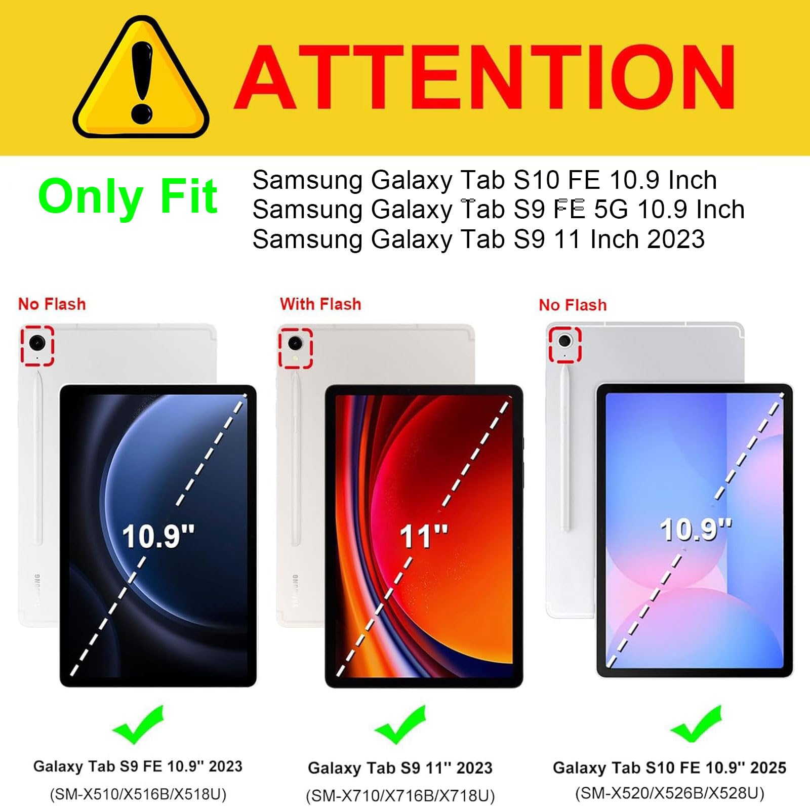 Amazon.com: Slim Case for Samsung Galaxy Tab S10 FE / S9 FE 5G