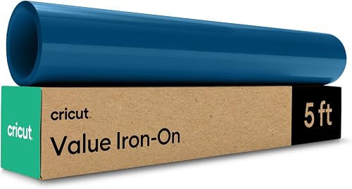 Cricut Value Iron On, Navy Blue (12in x 5ft roll) - HTV Heat Transfer Vinyl