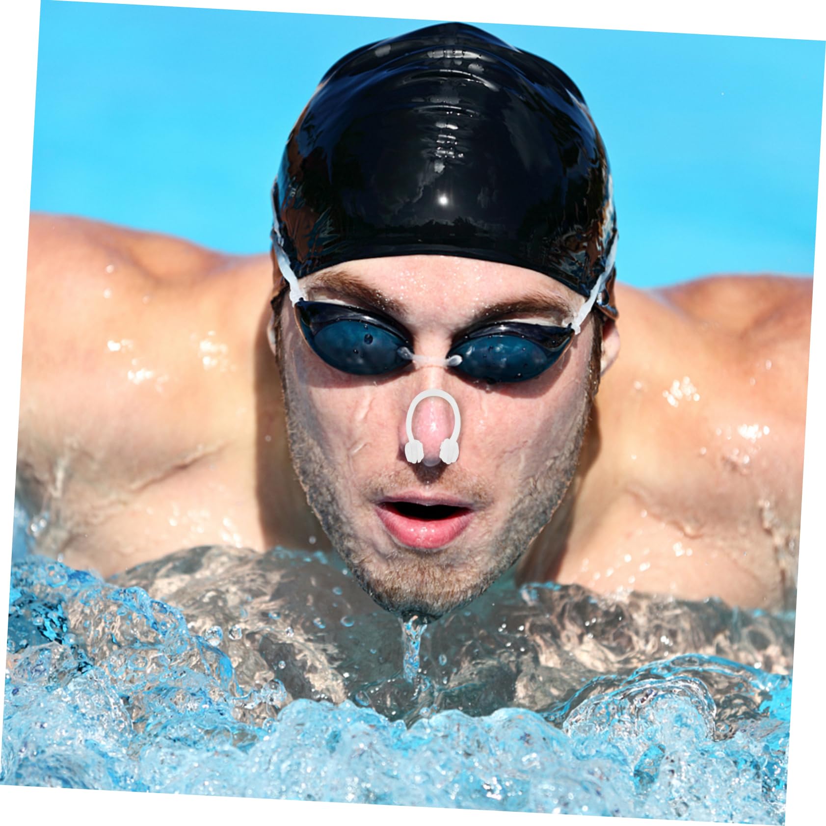BCOATH Silicone Swim Nose Clip for Kids Goggles for Children Nose Plug for Swimming Comfortable Non-Slip Durable