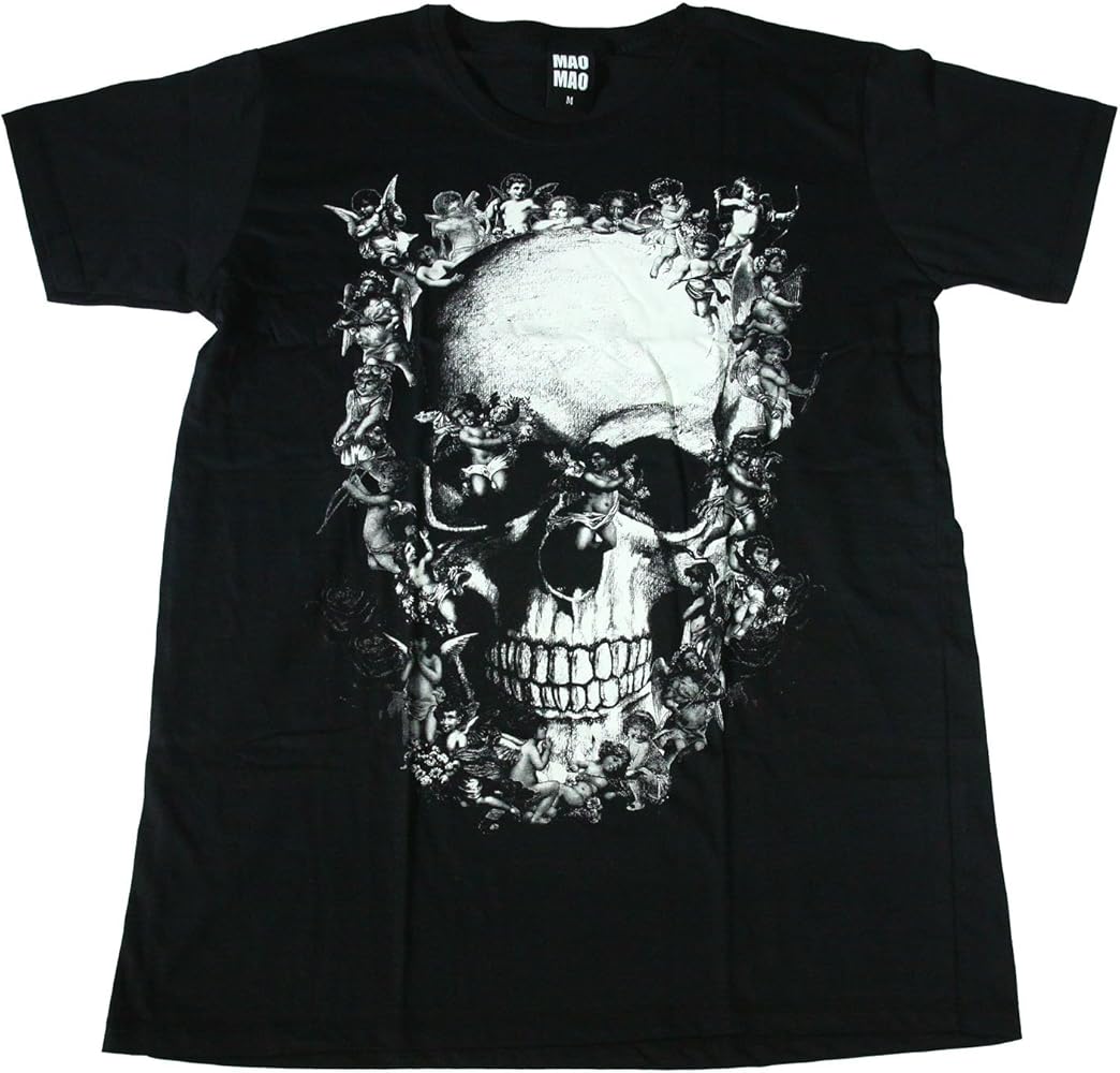 Amazon | [MAO MAO] ドクロ 骸骨 天使 スカル ストリート系 スケーター