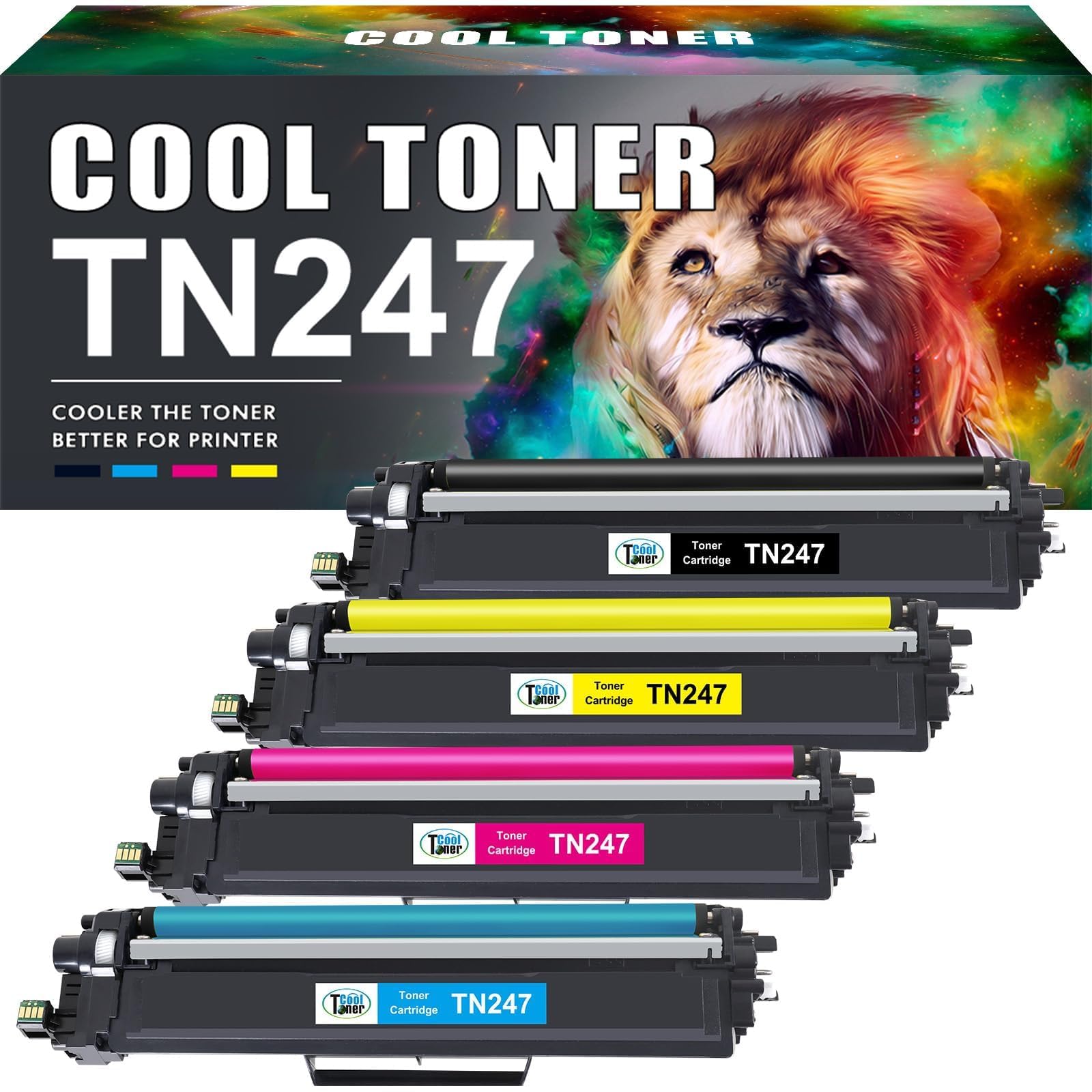 TN-243CMYK 4 Colour Toner Cartridge for Brother TN247 TN243 TN-247 TN-243