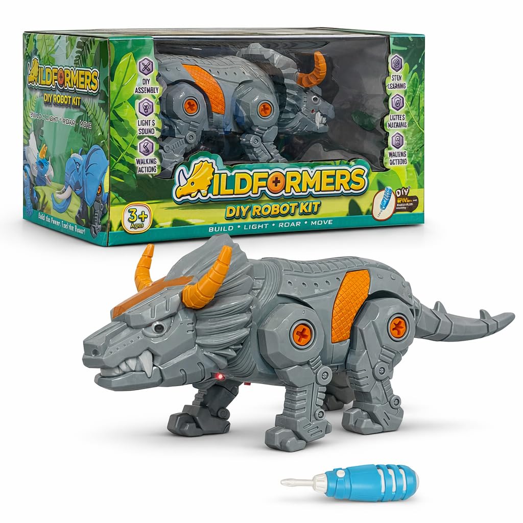 DIY Musical Bull Toy for Kids and Children, Battery Operated Moving Animal Toy with Realistic Sound, Interactive Toys to Reduce Screen Time for Toddlers, Boys and Girls (Age 2+)