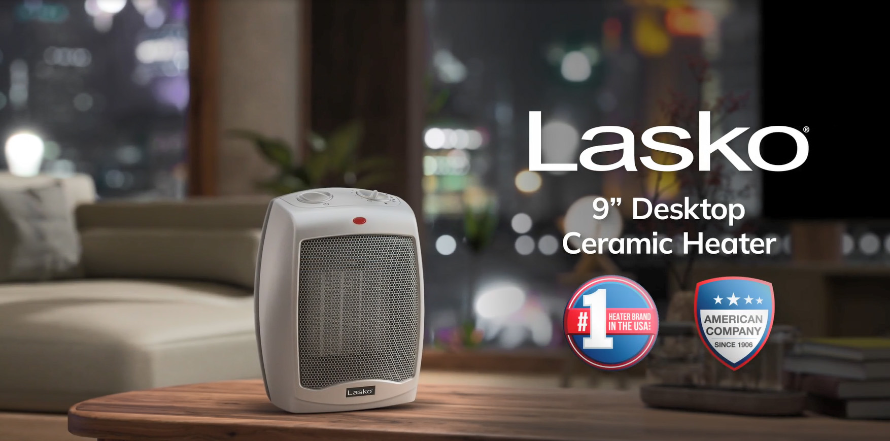 Amazon.com: Lasko Desktop Electric Ceramic Space Heater with
