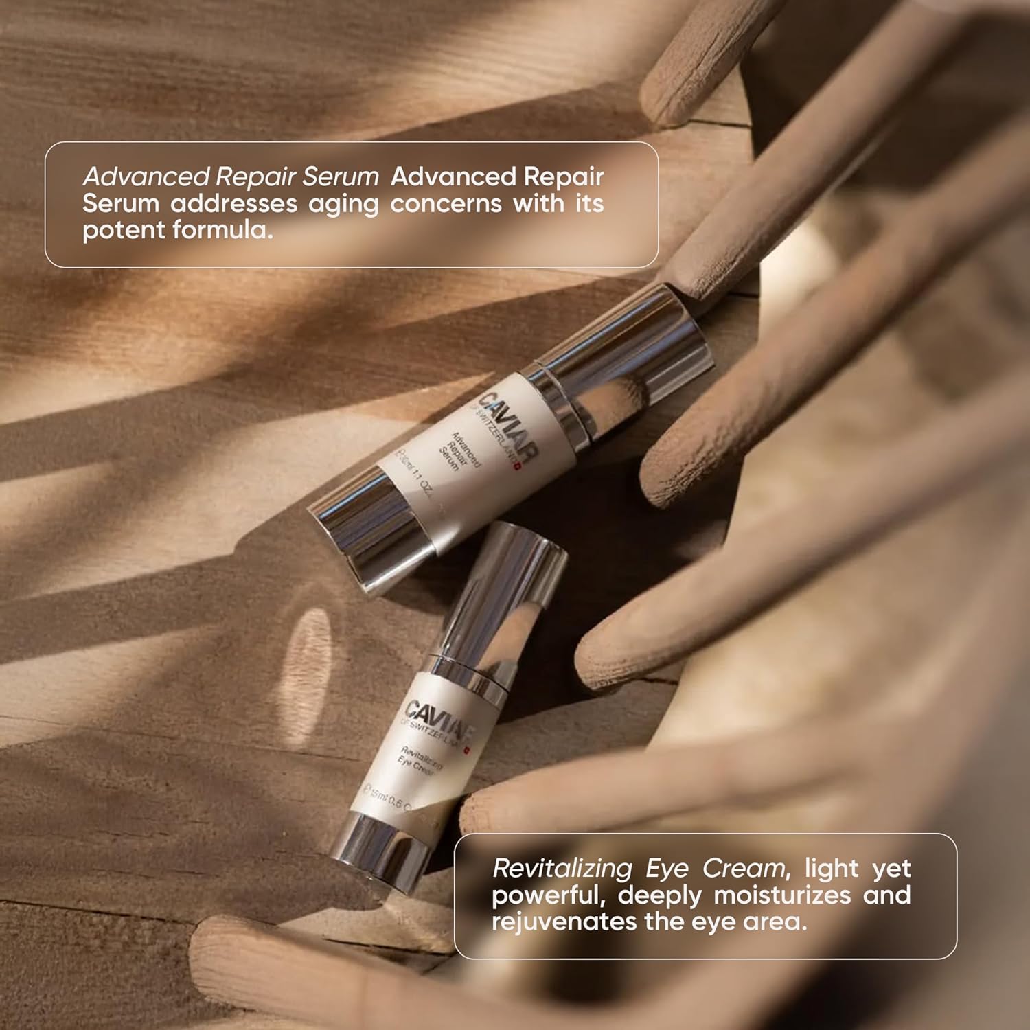 Caviar Face Moisturizer Regenerate Cream - Anti Aging Cream for Aging Spots, Facial Treatment with Hyaluronic Acid & Resveratrol, Facial Moisturizer for Any Type of Skin | (1.6 Oz) (Beauty Box) - Image 5