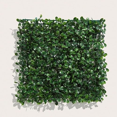 Cobenga 12 Paneles de Pared de césped Artificial, Paneles de Pared de césped de 10.0 x 10.0 in, Paneles Verdes sintéticos de boj para decoración de Pared Verde Interior al Aire Libre, decoración