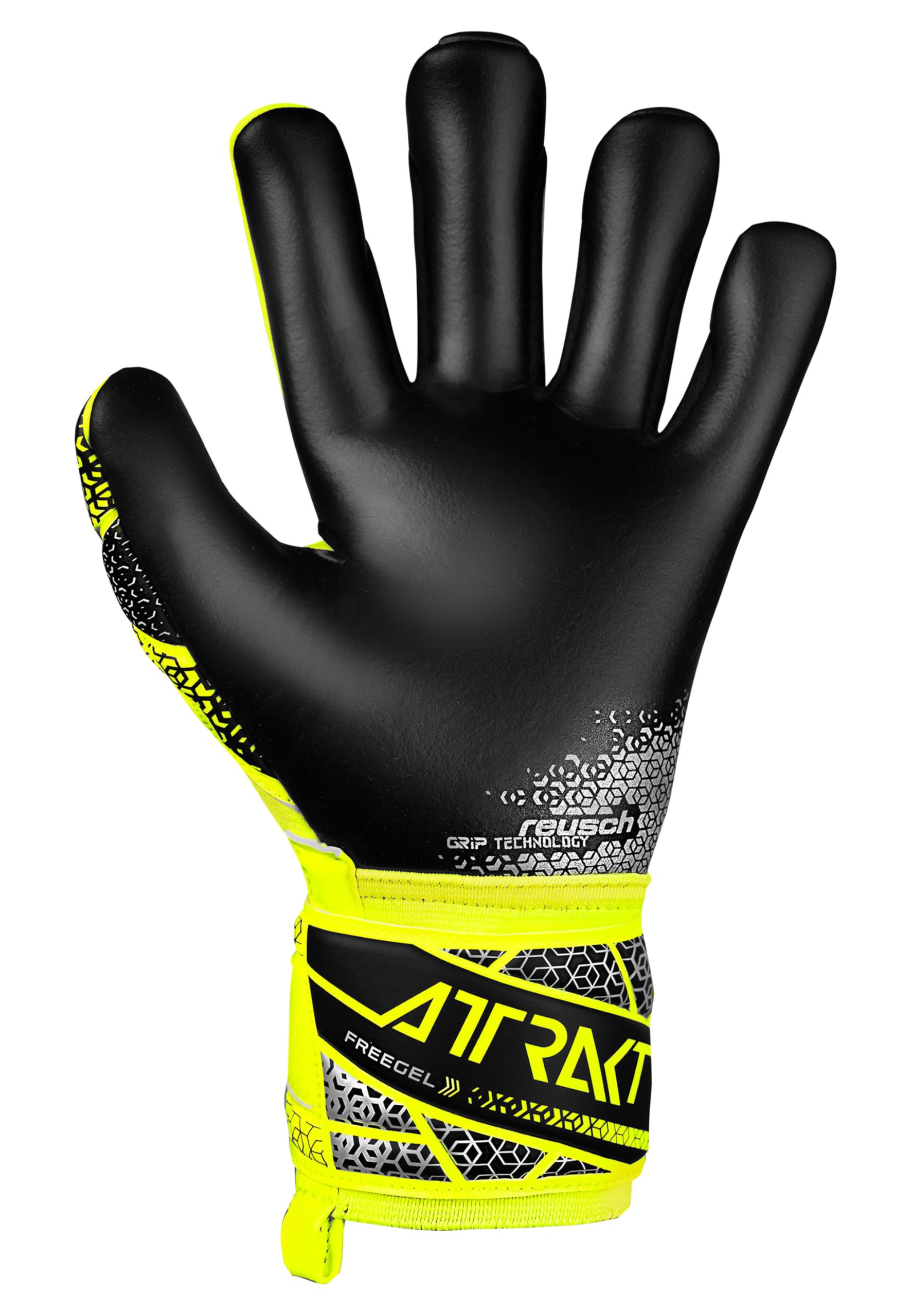 Reusch Attrakt Freegel Silver Junior oddychające rękawice bramkarskie, dla dzieci, młodzieży, rękawice piłkarskie do wszystkich warunków pogodowych i powierzchni boiska