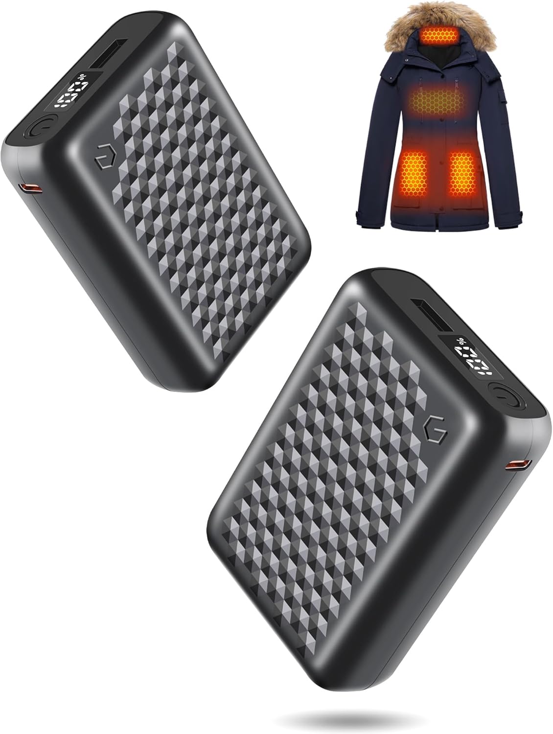 Genovega Women Graphene Heated Jacket + 2 Power Banks (L)