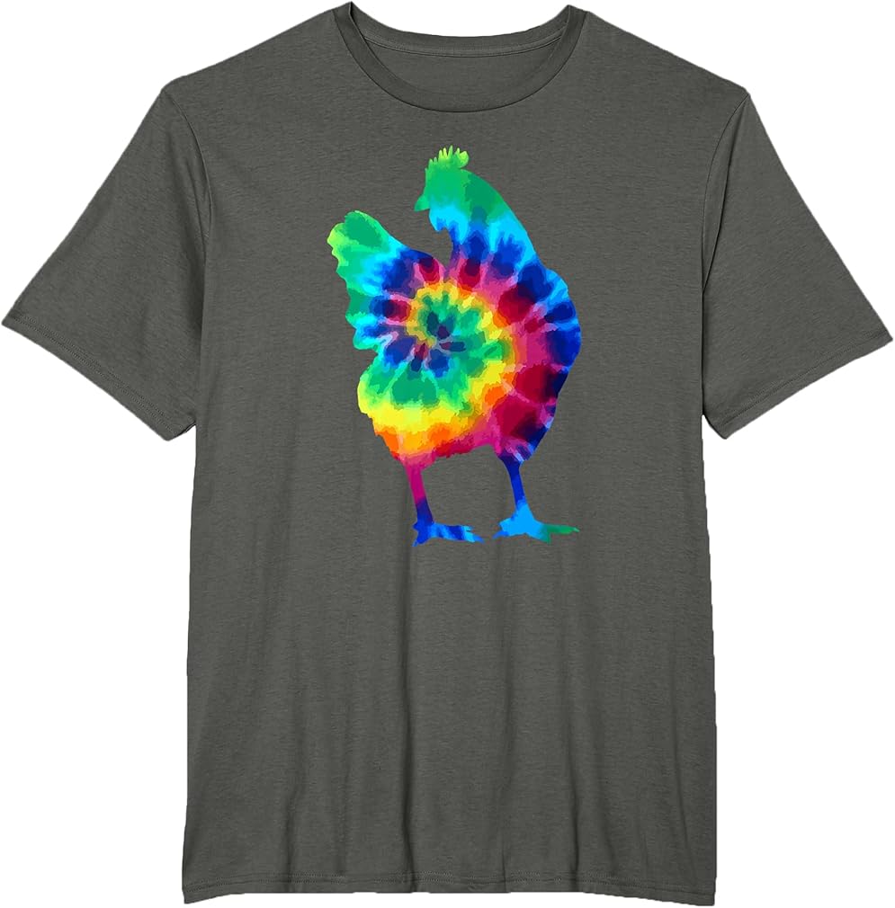 Chicken Tie Dye Vintage Hippie Chickens T-Shirt
