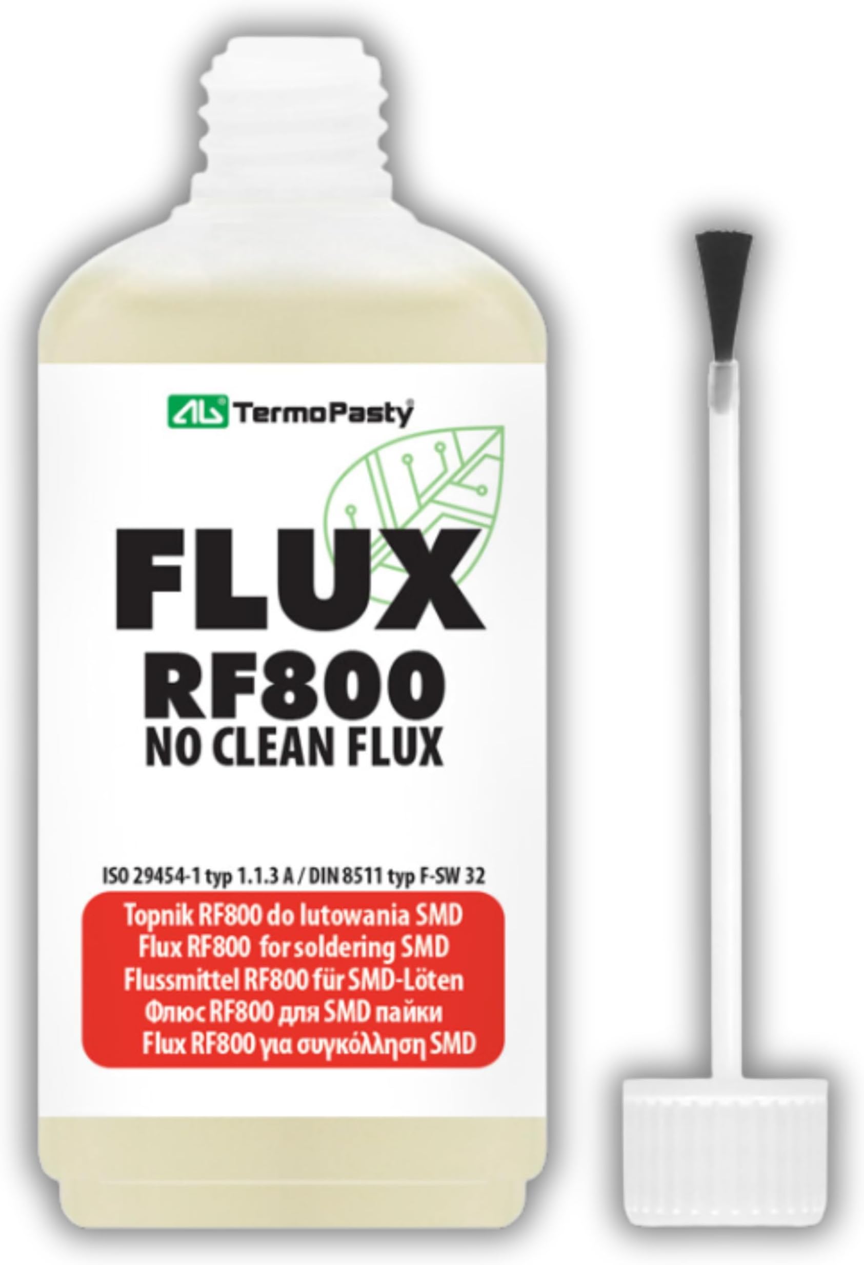 TermoPasty Soldering flux Liquid 50ml oiler- SMD/RMA No Clean,Reflow, Rework, Reball RF800