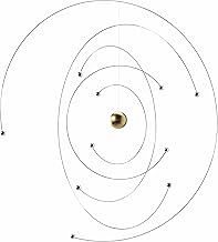 Flensted Mobiles Niels Bohr Mobile, Steel, Gold/Silver, 27 x 27 cm
