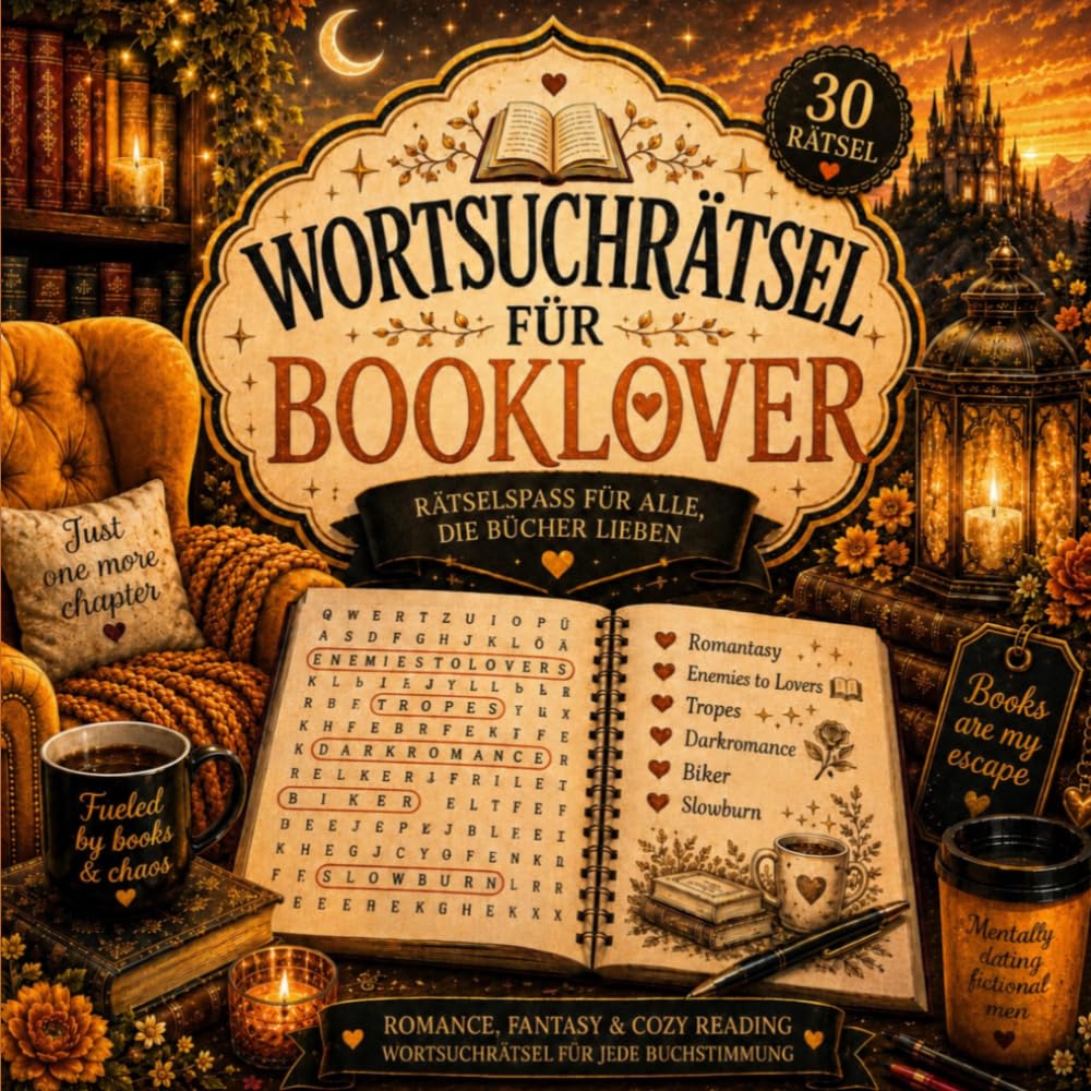 Wortsuchrätsel für Booklover (Coloring Books, Activities, and More for Book Lovers)