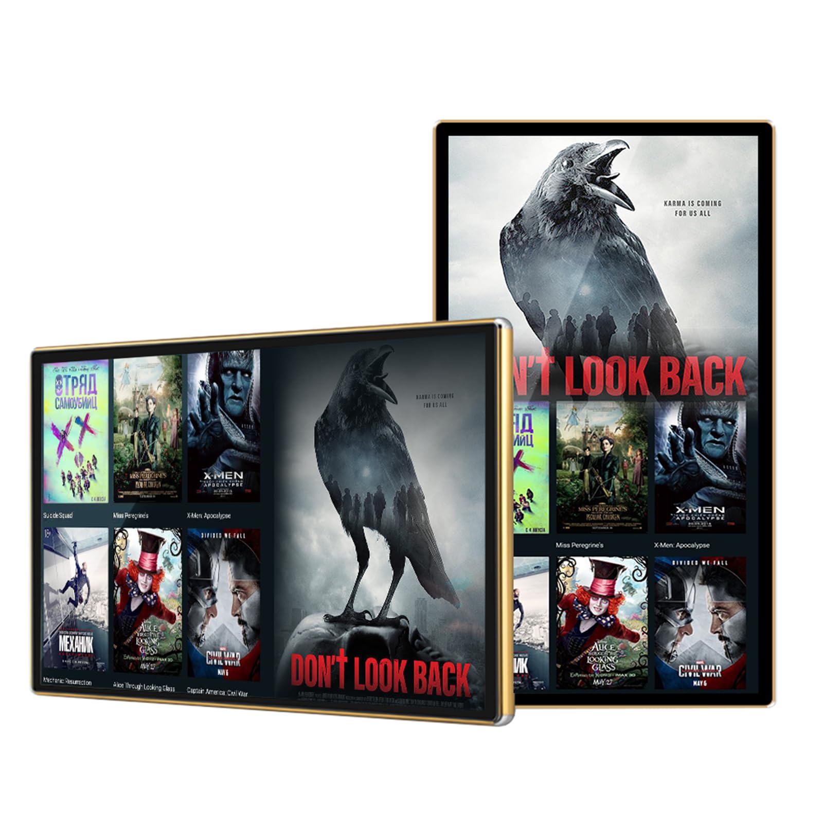 43 Inch Wall Mount Wireless WiFi Kiosk Advertising Digital Signage Cinema Poster Wall Media Player FHD LCD Screen Display