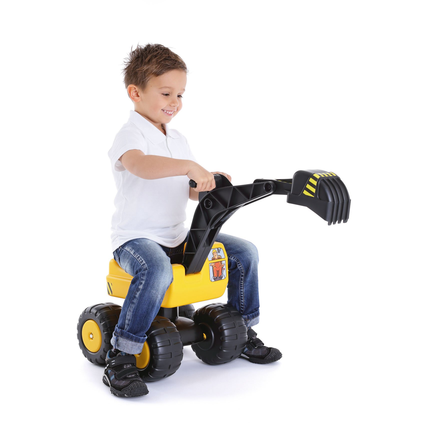 Mobby-Dig Sitzbagger, 65 cm - Sandspielzeug Kindergartenqualität