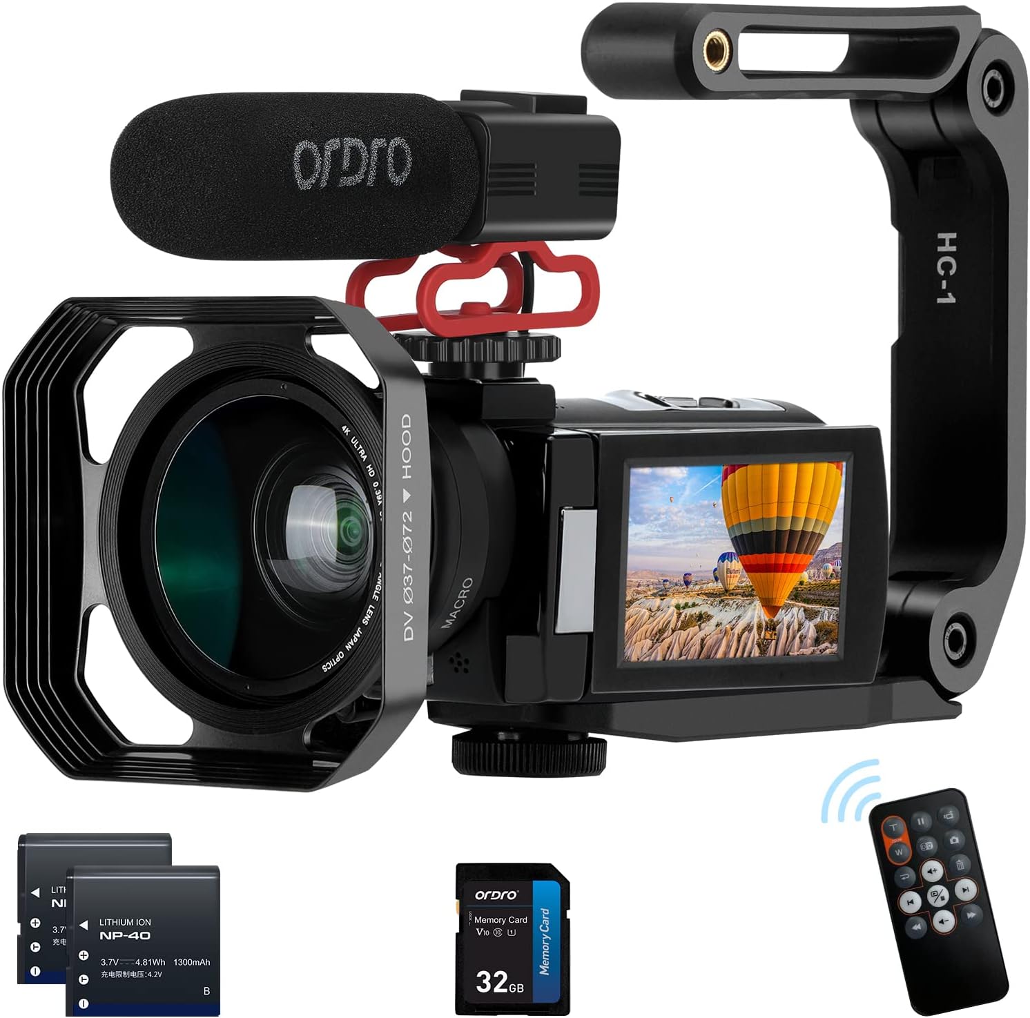 ORDRO Z20 フルHDビデオカメラ1080P 30FPS