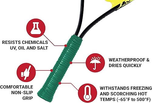 Miniatura 2 de Envoltura de agarre de goma de silicona para asas de herramientas, equipos de fitness y deportes, 0.067 in de grosor