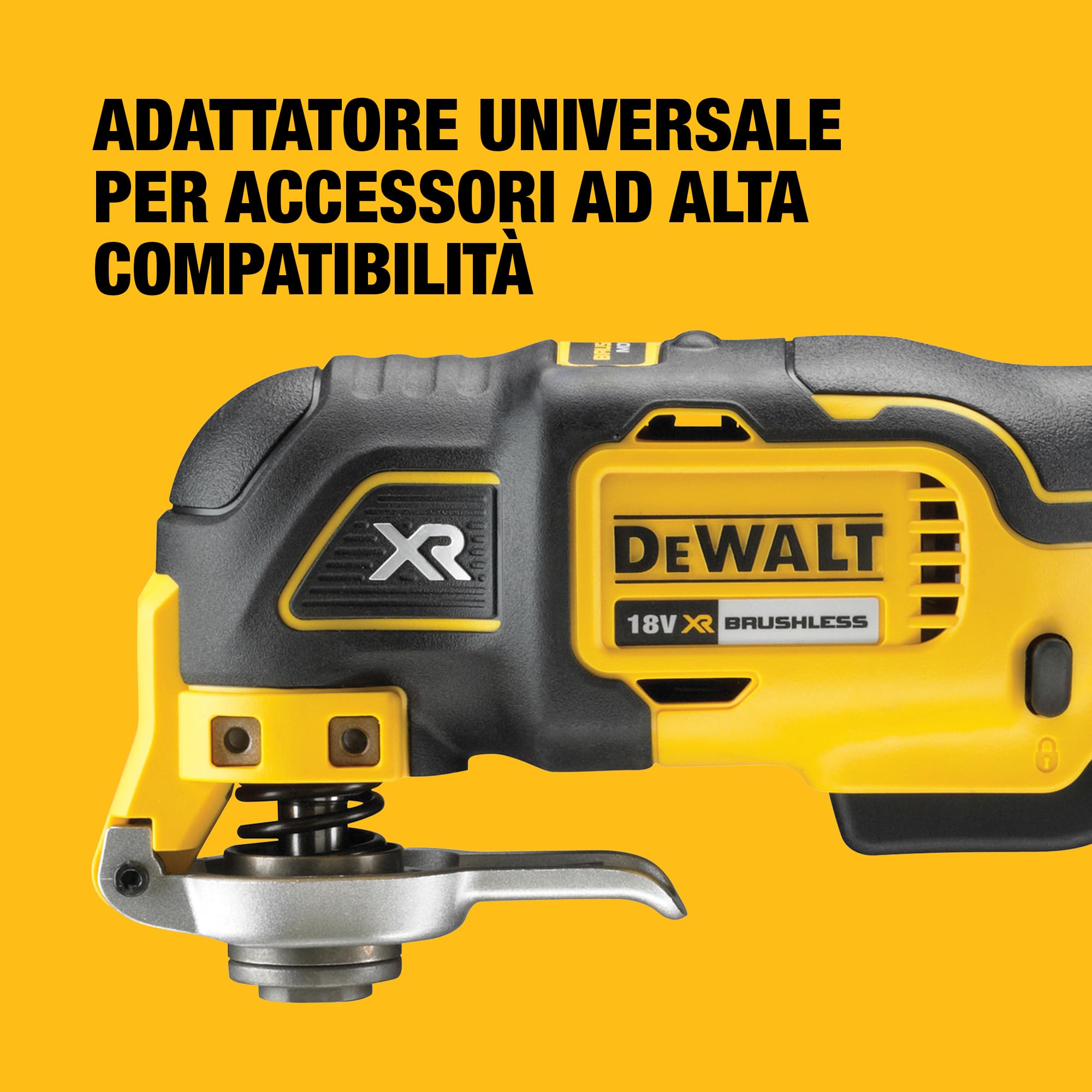 DEWALT Utensile oscillante senza spazzole 18V XR, in valigetta T-STAK senza batterie e caricabatteria, solo corpo macchina, DCS355NT-XJ