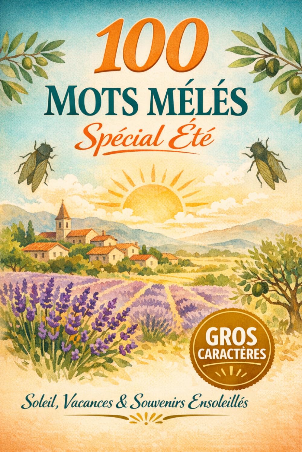 100 Mots Mêlés Spécial Été: Soleil, Vacances et Souvenirs Ensoleillés 100 grilles thématiques aux parfums de l'été français