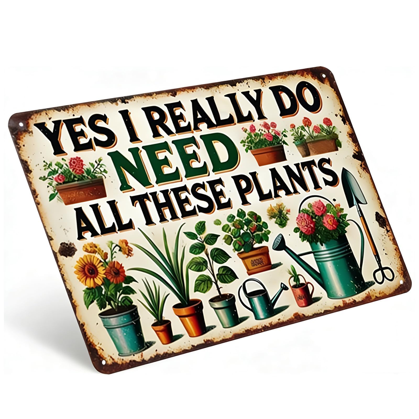 Garden Signs & Plaques, Garden Accessories Outdoor Garden Wall Art, Vintage Greenhouse Accessories Personalised Signs and Plaques for Indoor or Outdoors, for Gardens Patio & Plant Lover Gift(20x30cm)