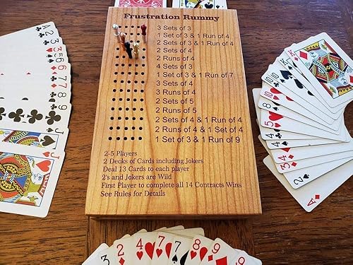 Miniatura 3 de Deluxe/Travel Frustration Rummy Game Board