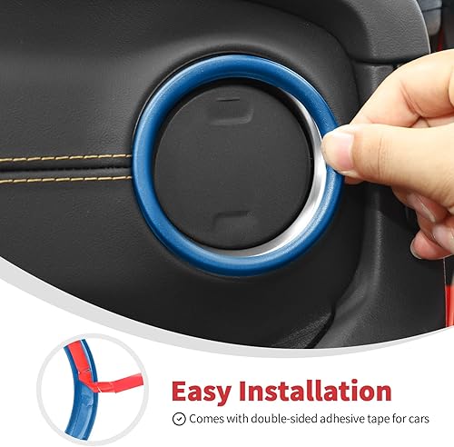 Miniatura 4 de Linskip Anillos de ventilación de aire para tablero compatibles con Jeep Wrangler JL 4XE 2024 y Gladiator JT Sport Rubicon Sahara Willys Mojave