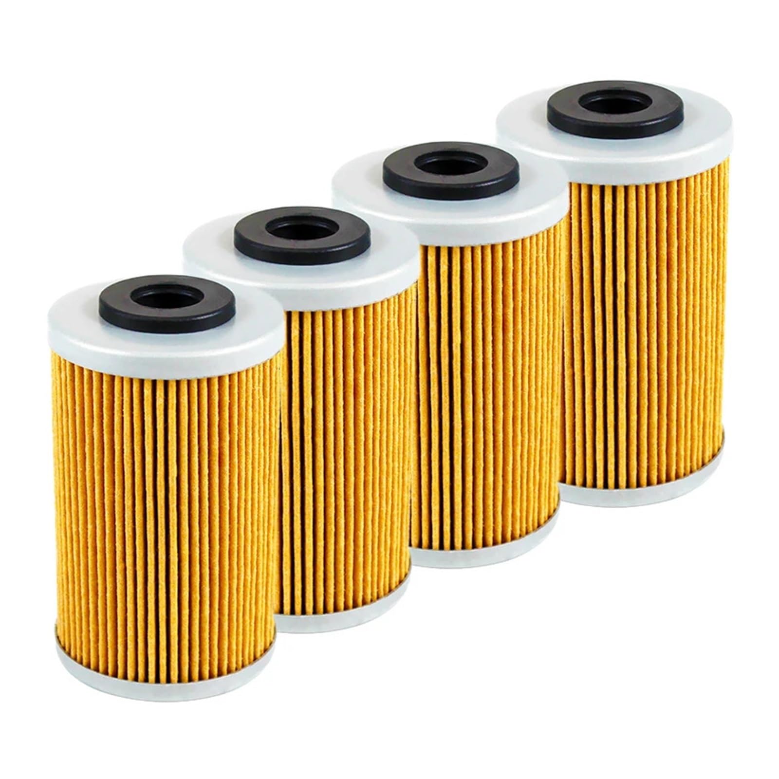 Filtro olio for moto Compatibile per Polaris Outlaw MXR 450 08-09 525 IRS 07-10 Compatibile per Husqvarna Vitpilen 401 18-19 701 | 4pcs-yellow
