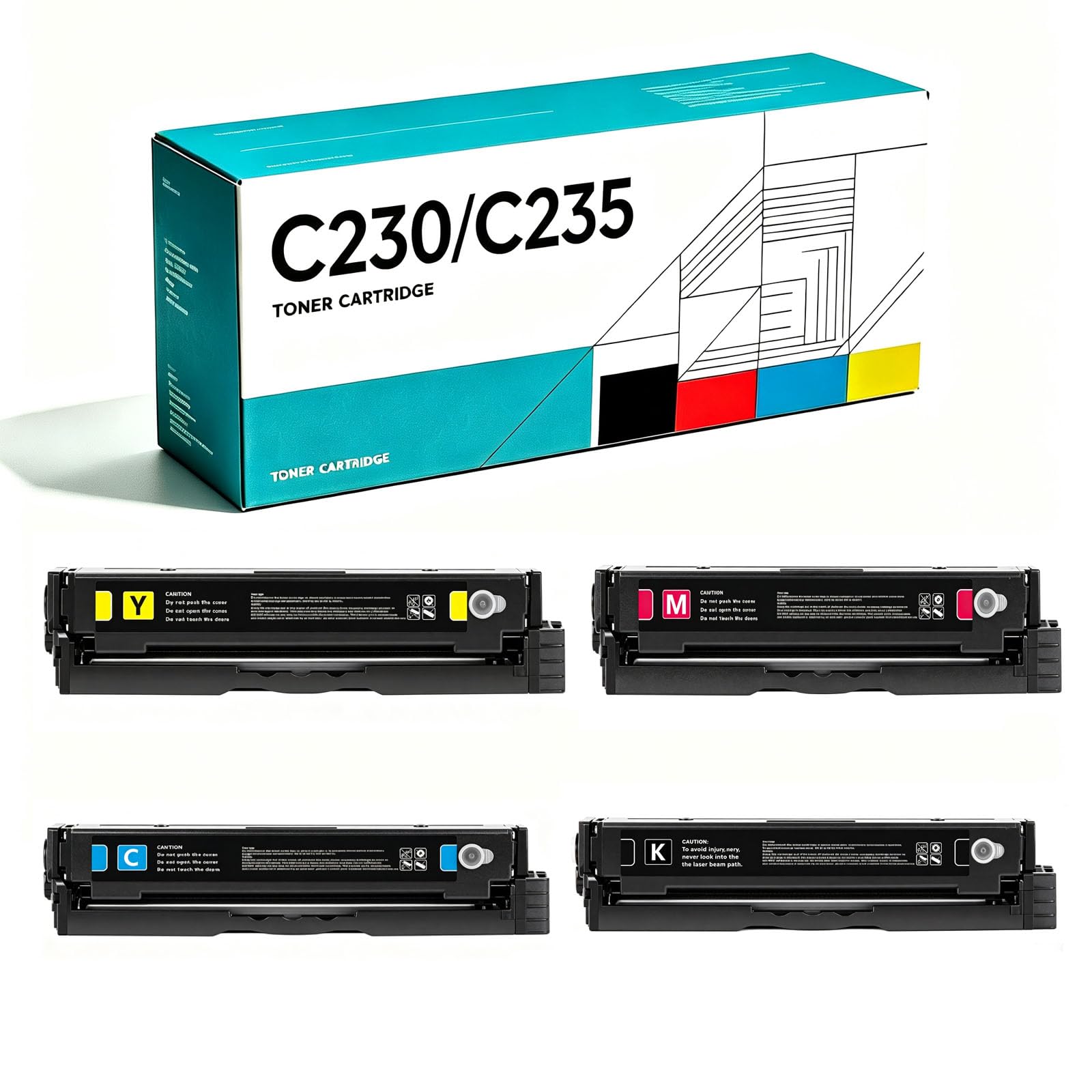 Cartuccia di toner per stampanti XeroxC230/C235, capacità standard, nero ricco, resistente, facile da installare, economico, versione standard, 1500 pagine