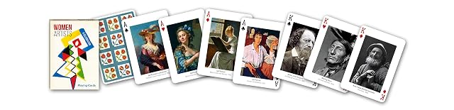 Foto 2 de 3 de Piatnik 1699 - Juego de Cartas 52 Cartas Women Artists