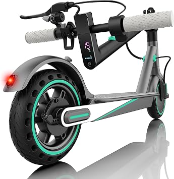 Electric Scooter Adults, 8.5/10 Solid Tires, 350W Motor, E Scooter 36V 8AH/12AH, Max Speed 19MPH, Long Range 21/28 Miles, Foldable E-Scooter with Dual Brakes, Cruise Control, APP