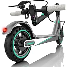 Electric Scooter Adults, 8.5"/10" Solid Tires, 350W Motor, E Scooter 36V 8AH/12AH, Max Speed 19MPH, Long Range 21/28 Miles, Foldable E-Scooter with Dual Brakes, Cruise Control, APP