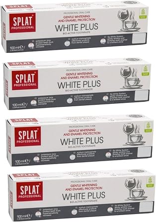 Splat White Plus Di  Macunu 100 Ml Beyazlat c  Di  Macunu 4 Adet