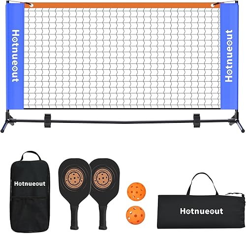 Juego de pickleball con red y paletas de 5 pies de ancho para interiores, mini bola de pepinillo portátil, red de práctica de equipo pequeño, red de