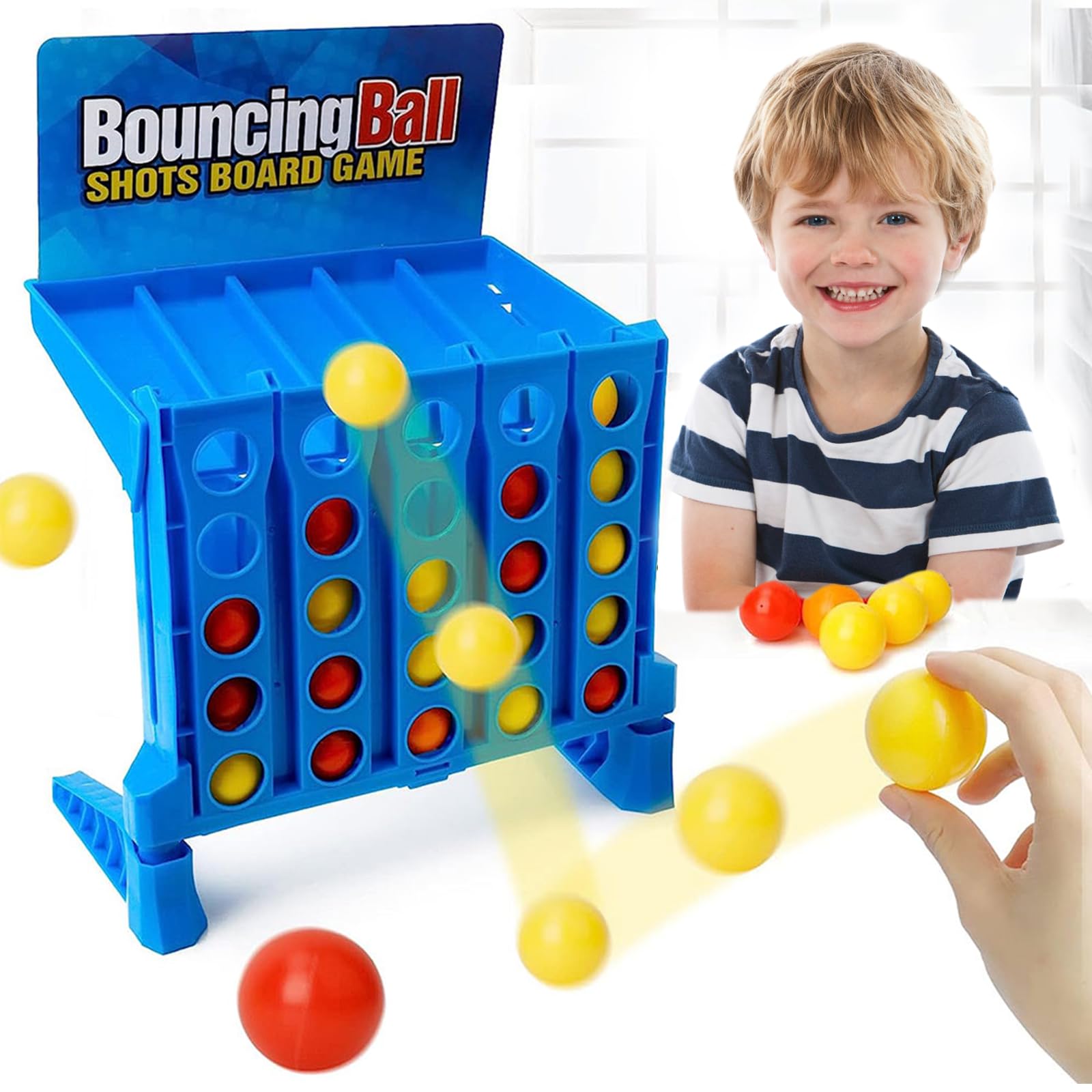 Bounce Ball Game Gioco, Gioco Di Palla 4 Vince, Gioco da Tavolo Classico, Palla Giochi da Viaggio, Game Bounce Party,Giochi Per Genitori e Figli Giochi Per Bambini Giochi Per Adulti