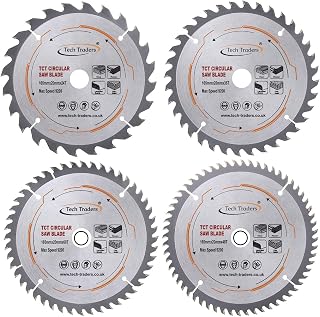 TCT165MX-DSK Circular Wood Saw Blades 165mm x 20mm (16mm Ring) Pack D Compatible with Makita Bosch Dewalt etc