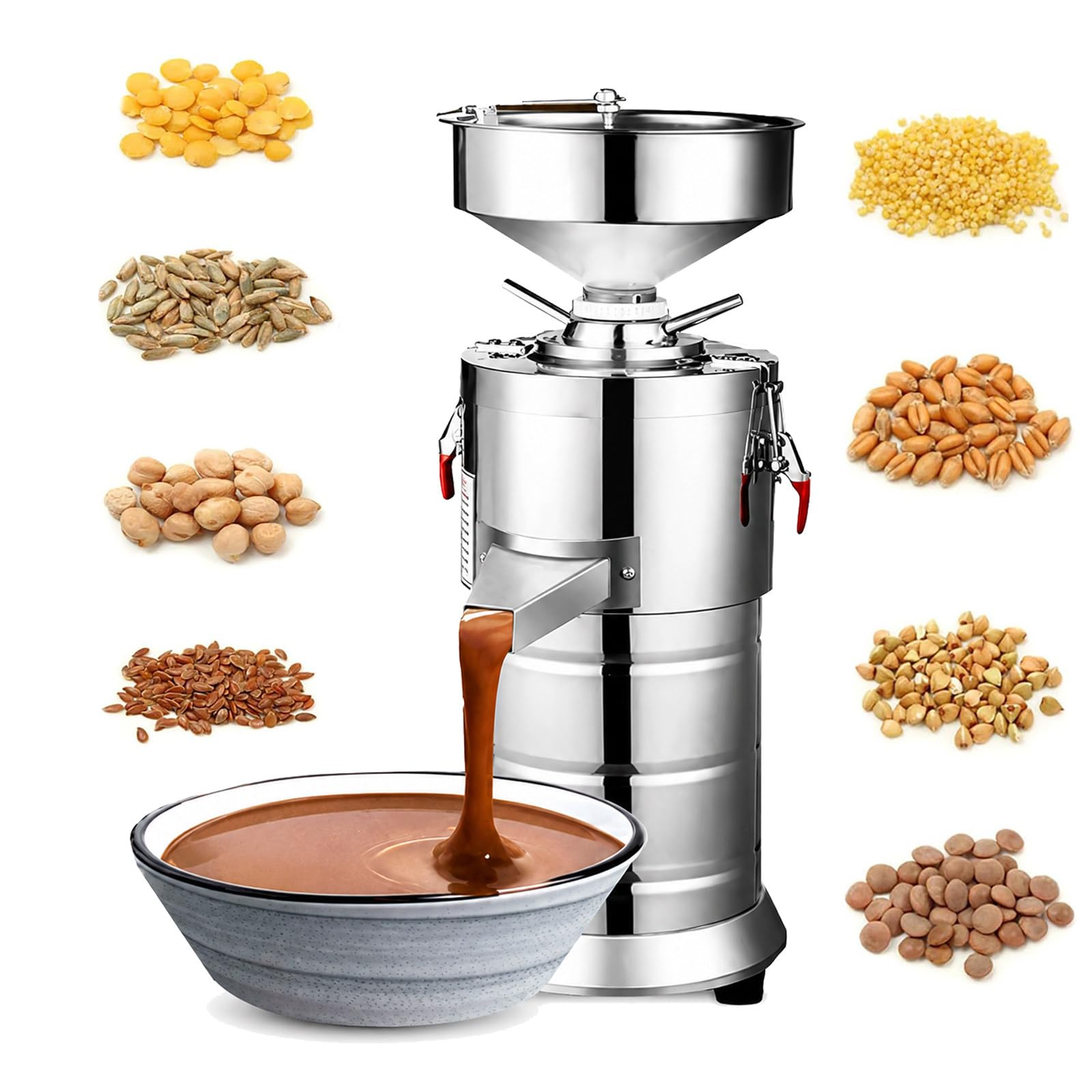 GSHSHOU 1100W Commercial Nut Butter Machine, 33lb/h Capacity