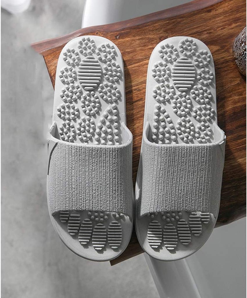 Hong Yi Fei-ShopHong Yi Fei-Shop Acupressure Massage Slippers Therapeutic for Foot Acupoint Massage Shiatsu Arch Pain Massage Shoes for Bath Shower Comfortable (Color : B, Size : 38-39)