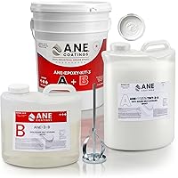 Vista 10 de Kit de resina epoxi autonivelante – El kit de epoxi para suelos de garaje ANE se extiende sin problemas. Resina epoxi transparente duradera de grado