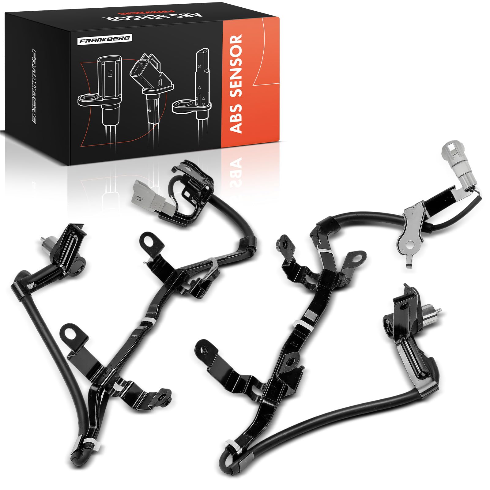 Frankberg 2x ABS Geschwindigkeitssensor ABS Speed Sensor 2-polig Vorne Kompatibel mit Granvia H1 H2 Hiace IV Bus H1 H2 Hiace IV Kasten H1 H2 Replace# 8954226080,8954326080