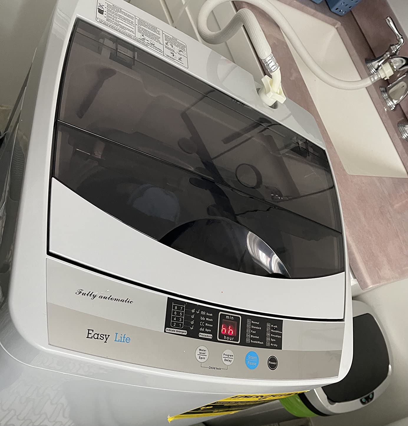 48/mo Finance Giantex FullAutomatic Washing Machine Portable Compact 1.34 Cu.ft Laundry