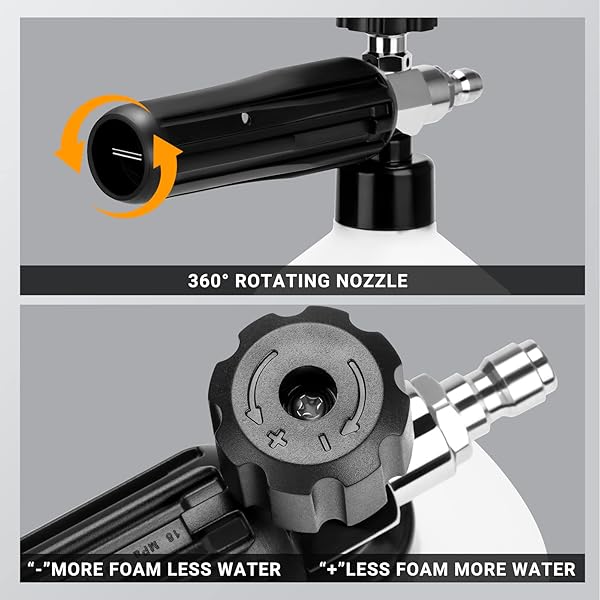 AstroAI Foam Cannon, Foam Cannon for Pressure Washer with Adjustable