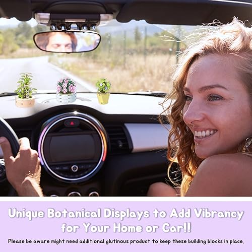 Miniatura 6 de Fox Forest Bloques de construcción de flores, juego de suculentas botánicas para adultos y niños, colecciones de plantas, compatible con Lego, nuevo
