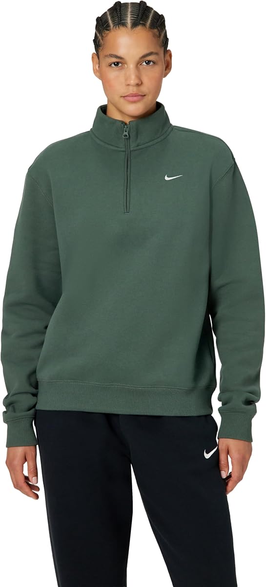 Nike Studio Fleece Sudadera con cremallera de un cuarto para mujer